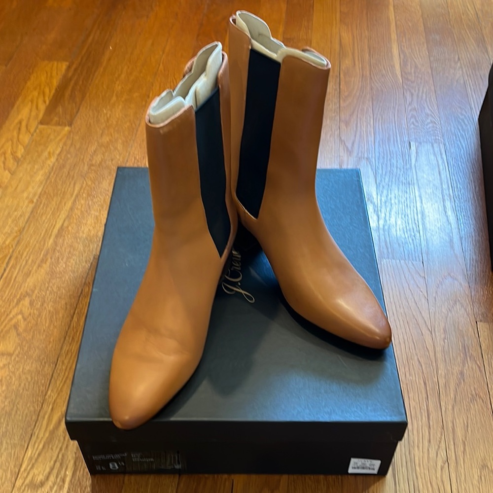 JCrew high shaft leather Chelsea boot. Brand new